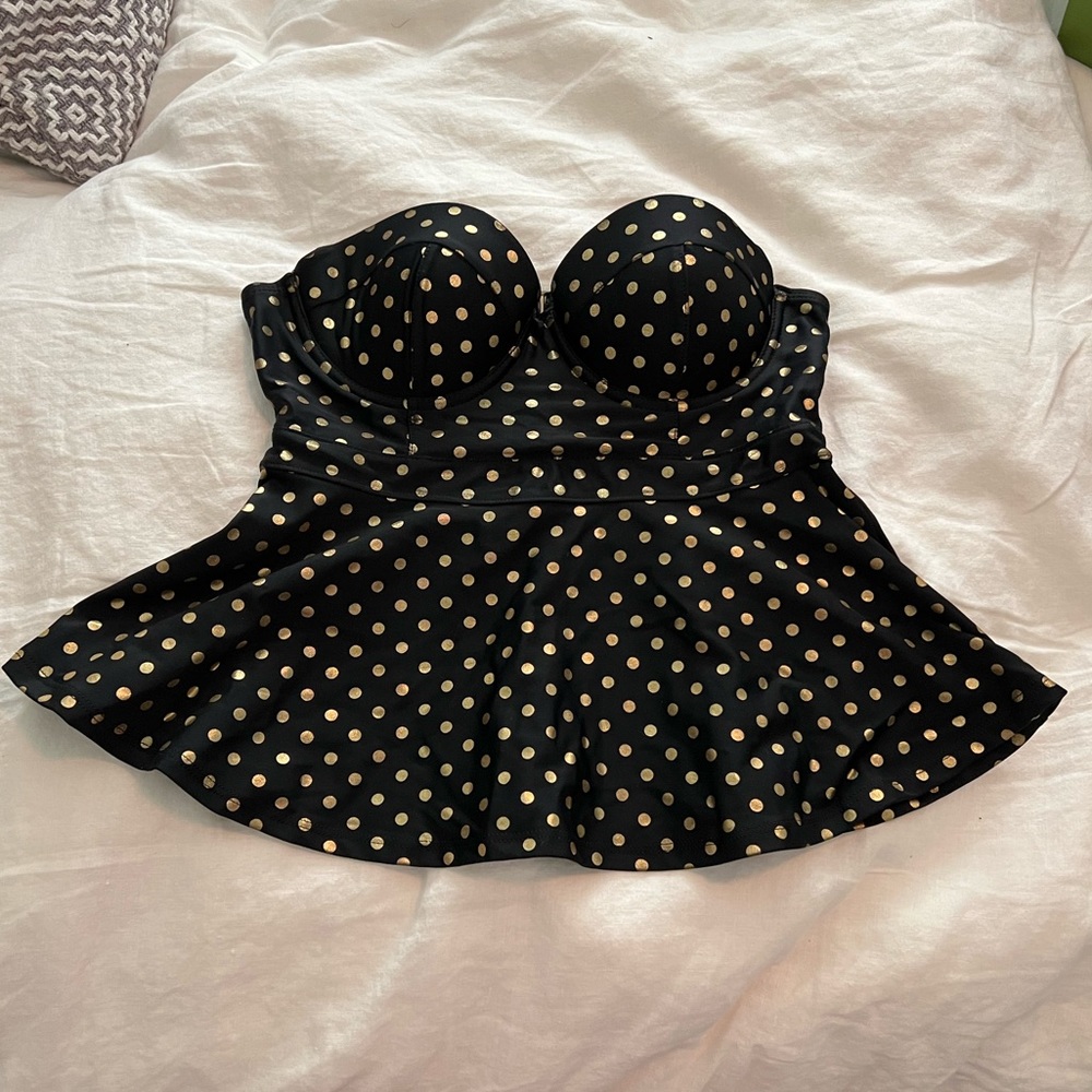 Betsey Johnson Peplum Swim Top